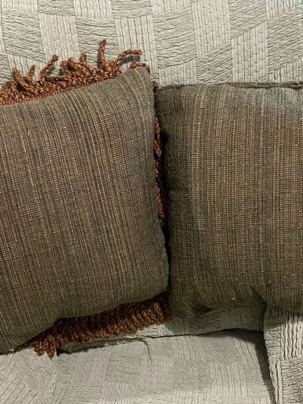 Vintage Croscill Tapestry Jacquard Accent Pillows Set (2)